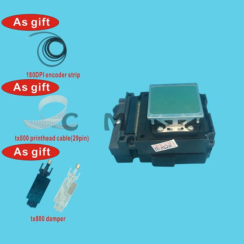 

100% Original new TX800 printhead for Epson 6 colors DX8 DX10 printhead F192010 TX800/TX700/TX710/TX720 eco solvent UV ink head
