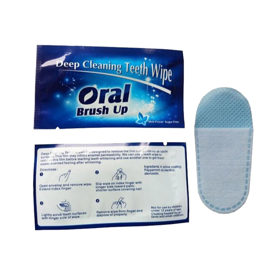 

200/100/50PCS Deep Cleaning Teeth Wipes Teeth Whitening Aid Dental Brush Up Finger Wipe Tooth Cleaning Oral Hygiene Tool