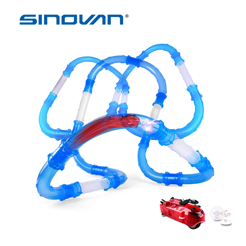 DIY сборные вагоны RC игрушечный автомобиль детские трубы гоночные грузовики