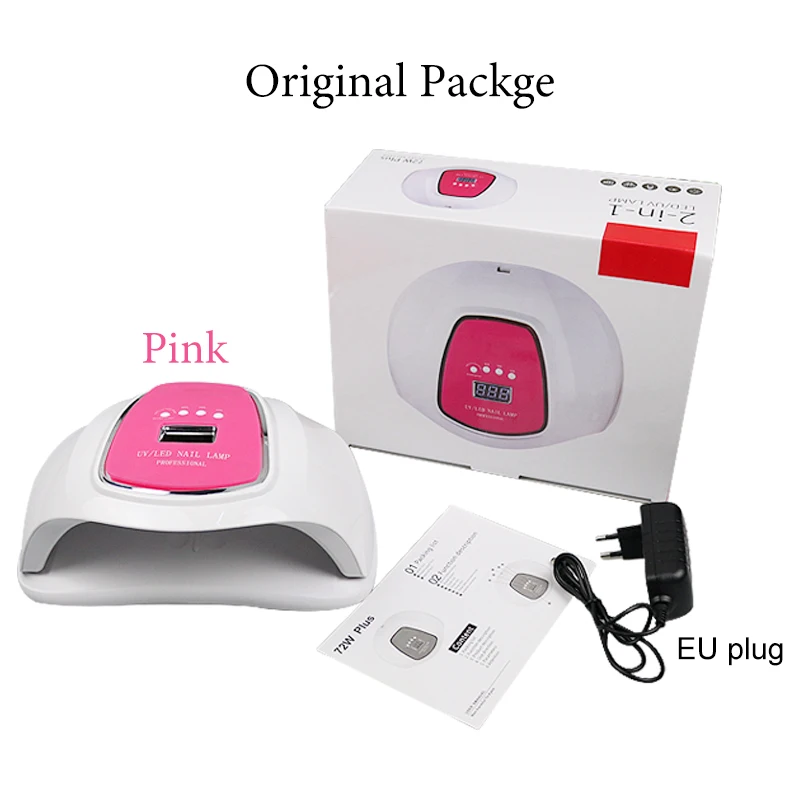 Новый 72 Вт лампа для ногтей 36 шт. Светодиодный УФ Сушилка отверждения всех гель