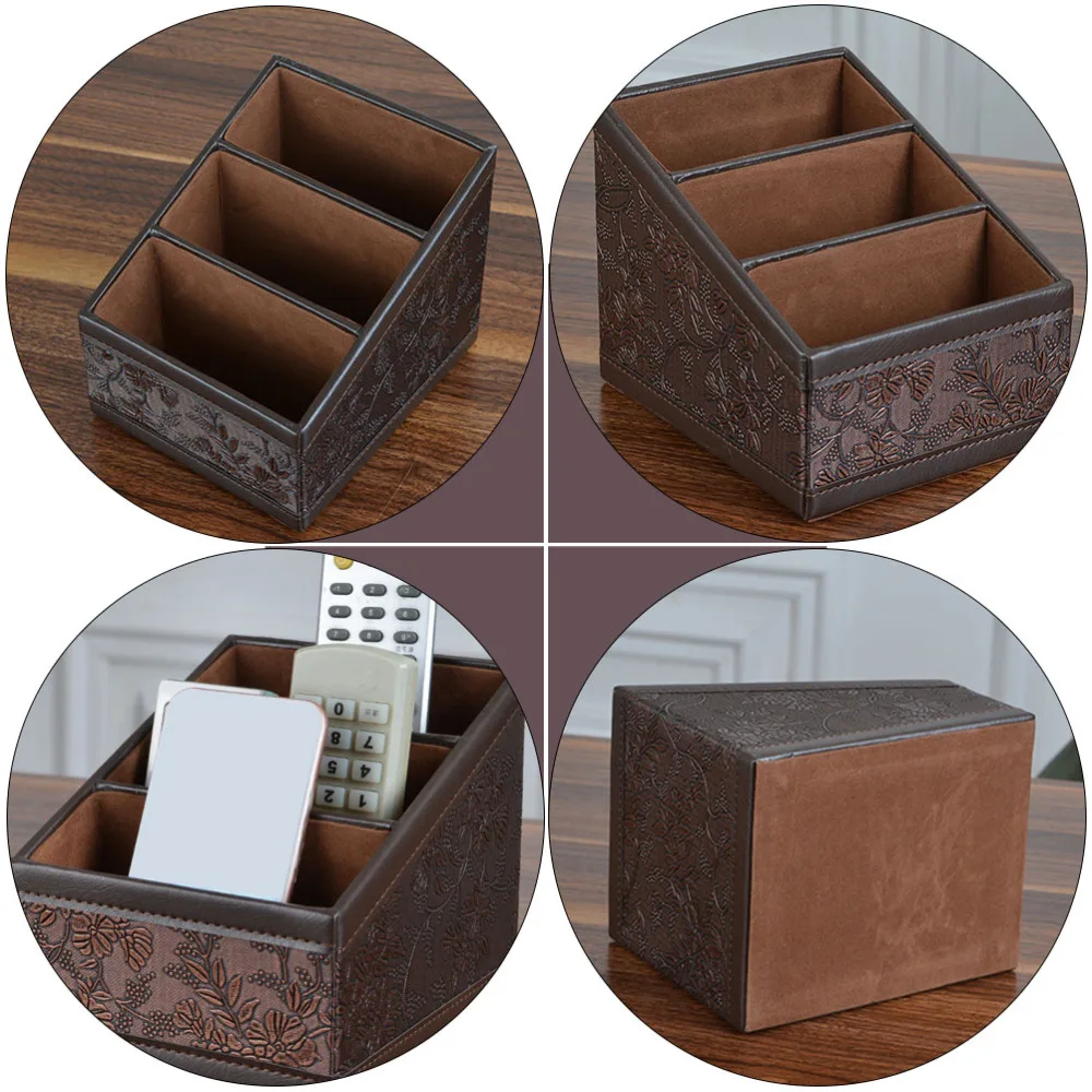 

1Pc Durable Compartment Holder Remote-control Unit Container Sundries Organizer