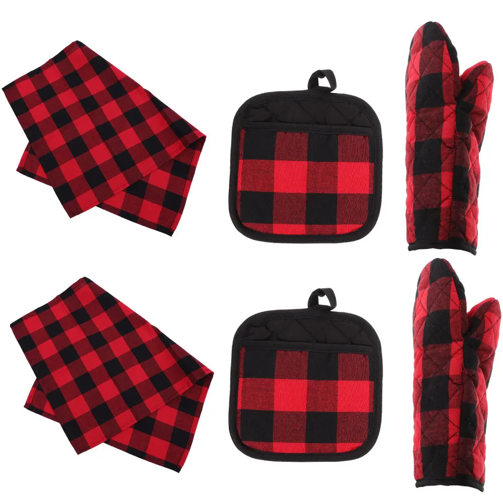 

1 Set Kitchen Oven Heat Resistant Creative Insulation Pads Dishcloths