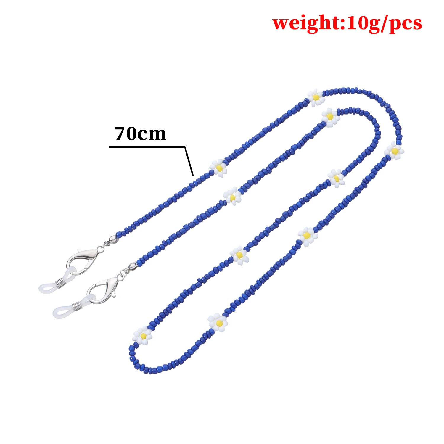 

New Product Colorful Flower Bead Glasses Chain Fashion Daisy Flower Anti-lost Mask Chain Girls Women