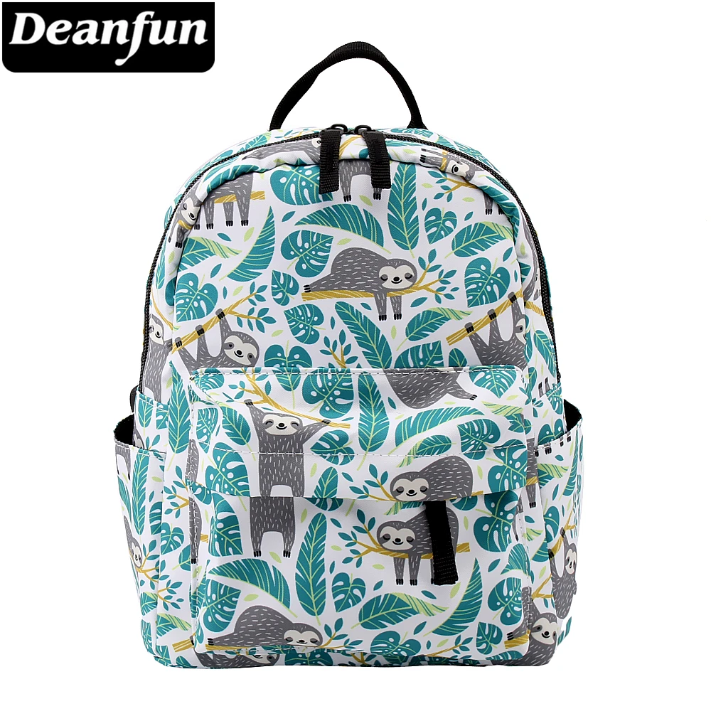 Deanfun Мини рюкзаки для девочек 3D печать ленивый шикарный черепаха лист школьная
