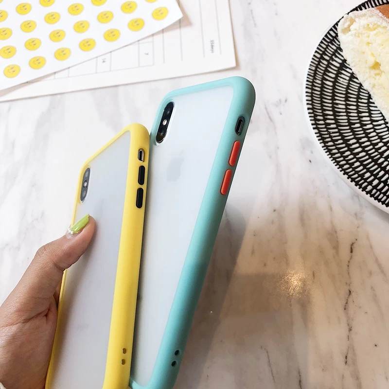 Ударопрочный жесткий чехол XBXCase для iPhone 11 Pro Max XS X XR SE 2 гибридные цветные матовые