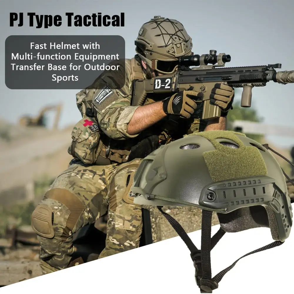 Lightweight FAST PJ Tactical Helmet Airsoft MH Cover Outdoor Painball CS SWAT Riding Protect Equipment | Спорт и развлечения