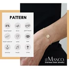 Браслеты eManco с изображением короны, монеты, манжеты с изображением сердца, венка, браслет с уникальным дизайном, цепочка из нержавеющей стали 316L, подарки для женщин, ювелирные изделия