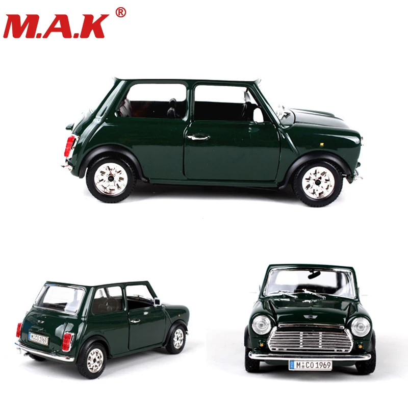 1:24 Литой автомобиль 1969 MINI COOPER классические модели автомобилей Спортивные Машинки Игрушки красный/зеленый цвет для коллекционирования
