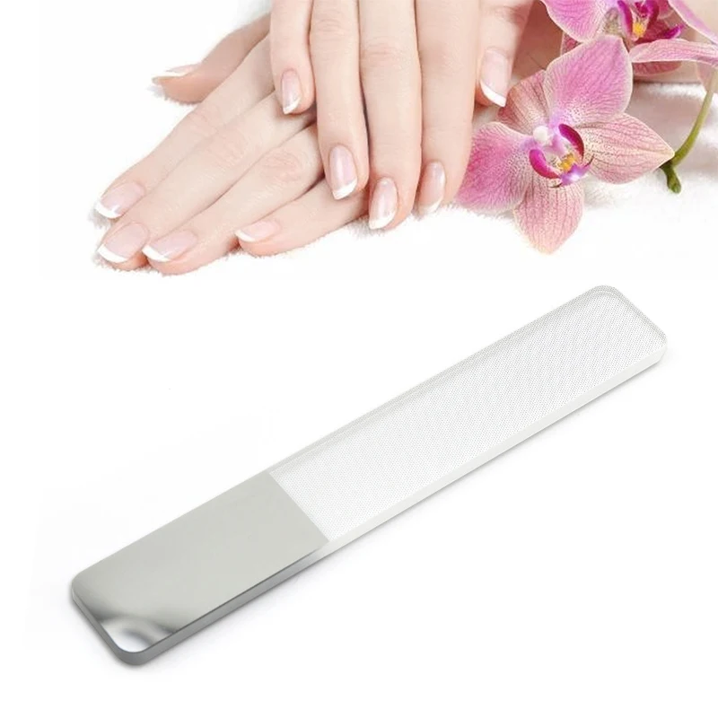 1PC Professional Nano Polished Glass Nail File Transparent Sanding Grinding Durable Shiner Manicure Files Art Manicur | Красота и