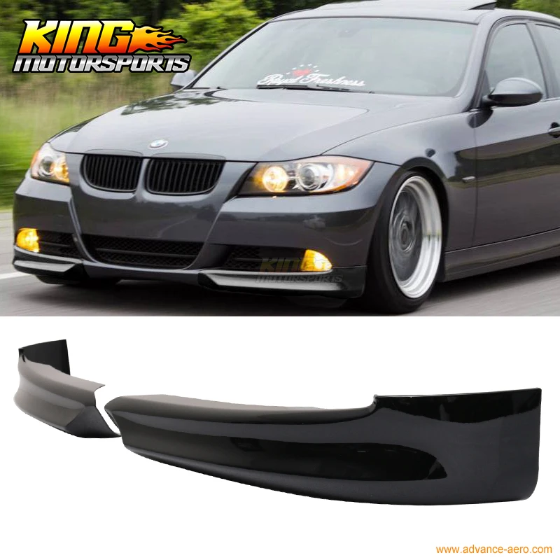 Подходит для 2005 2008 06 07 BMW E90 3 Series OE Style сплиттер губ переднего бампера 2 шт.