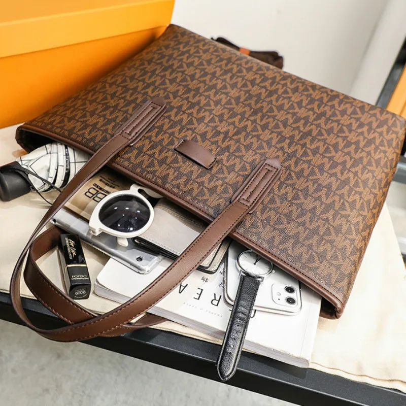 

Retro Tote Bag Big 2020 Autumn New Print Handbag New Trendy Fashion Shoulder Bag High Quality Large-capacity Shopping Bag