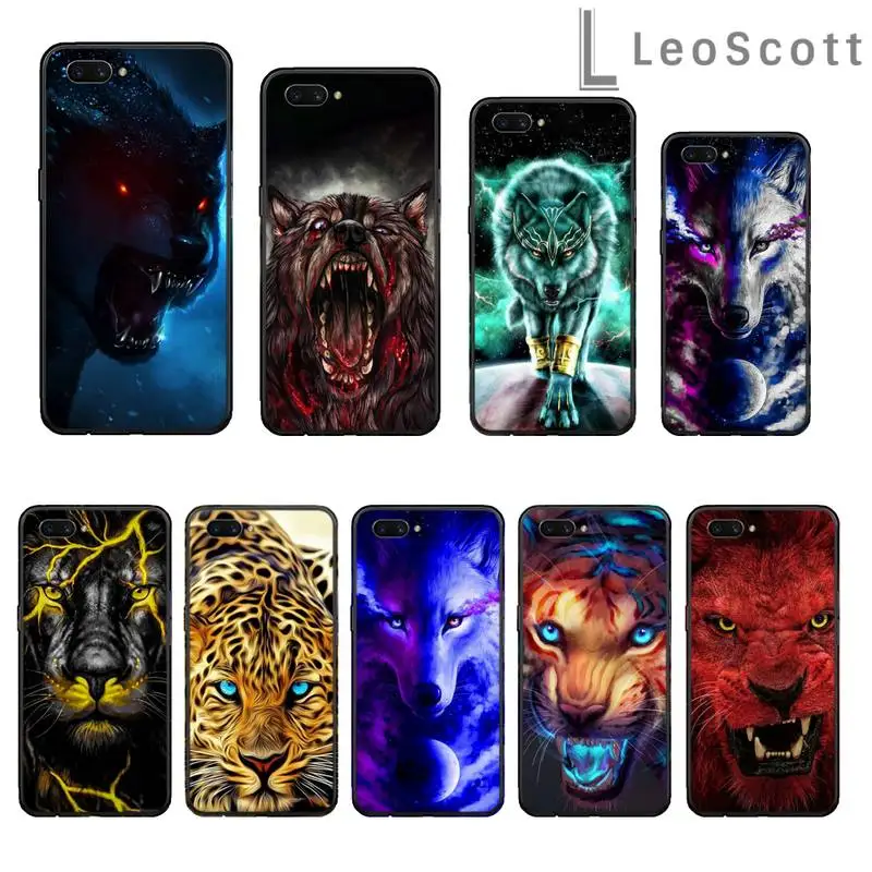 

Animal Lion Tiger Funda Phone Case For OPPO R9 R11 R15 R17 RENO Realme S PLUS Normal 2z 3 5 C2 pro