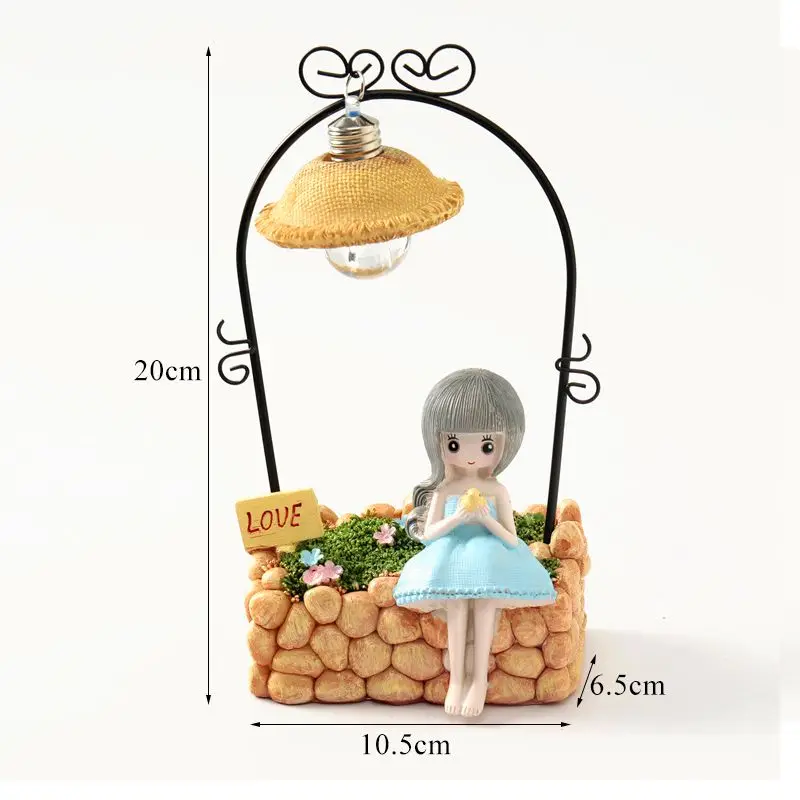 

Novelty Lights Resin Night Light Craft Girl Home Desktop Table Lamp Fairy Girl Figurines led Night Lamp Birthday Gifts for kids