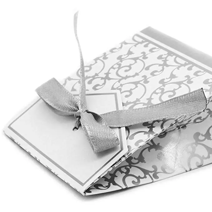 Конфетная коробка 50 шт в наборе Подарочная коробки для тортов и пирожных лента