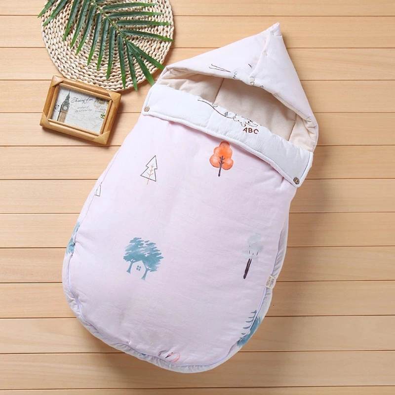 Зимние теплые спальные мешки для новорожденных одеяло малышей мягкий конверт