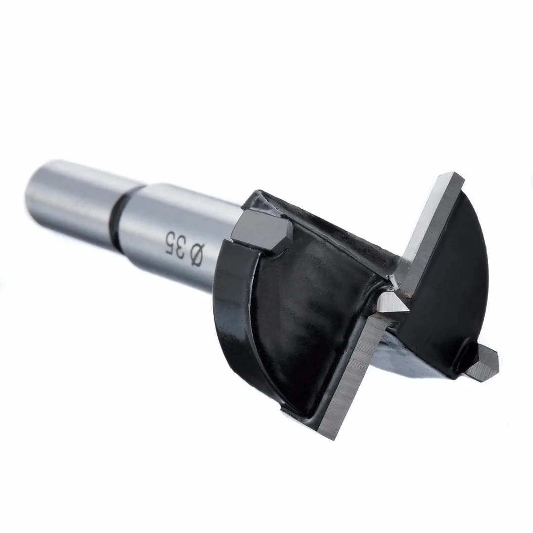 E 1pc 35mm Drill 15 мм-35 мм Скрытая чашка стиль шарнир джиг расточные отверстия сверла Forstner бит резак древесины плотник дверь расточные отверстия шаблон - Цвет: E 1pc 35mm Drill