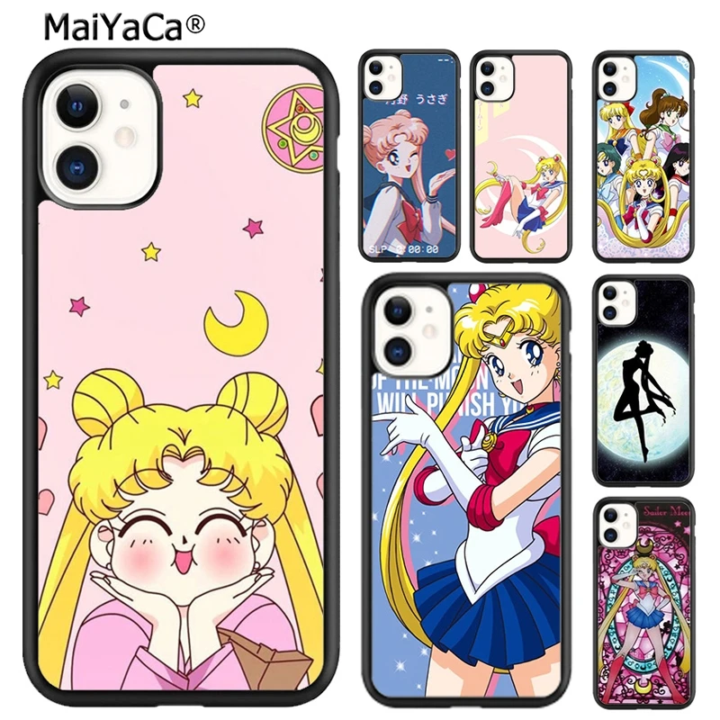 MaiYaCa анимация Сейлор Мун Марс Меркурий Юпитер чехол для телефона iPhone SE 6s 7 8 plus X XR XS
