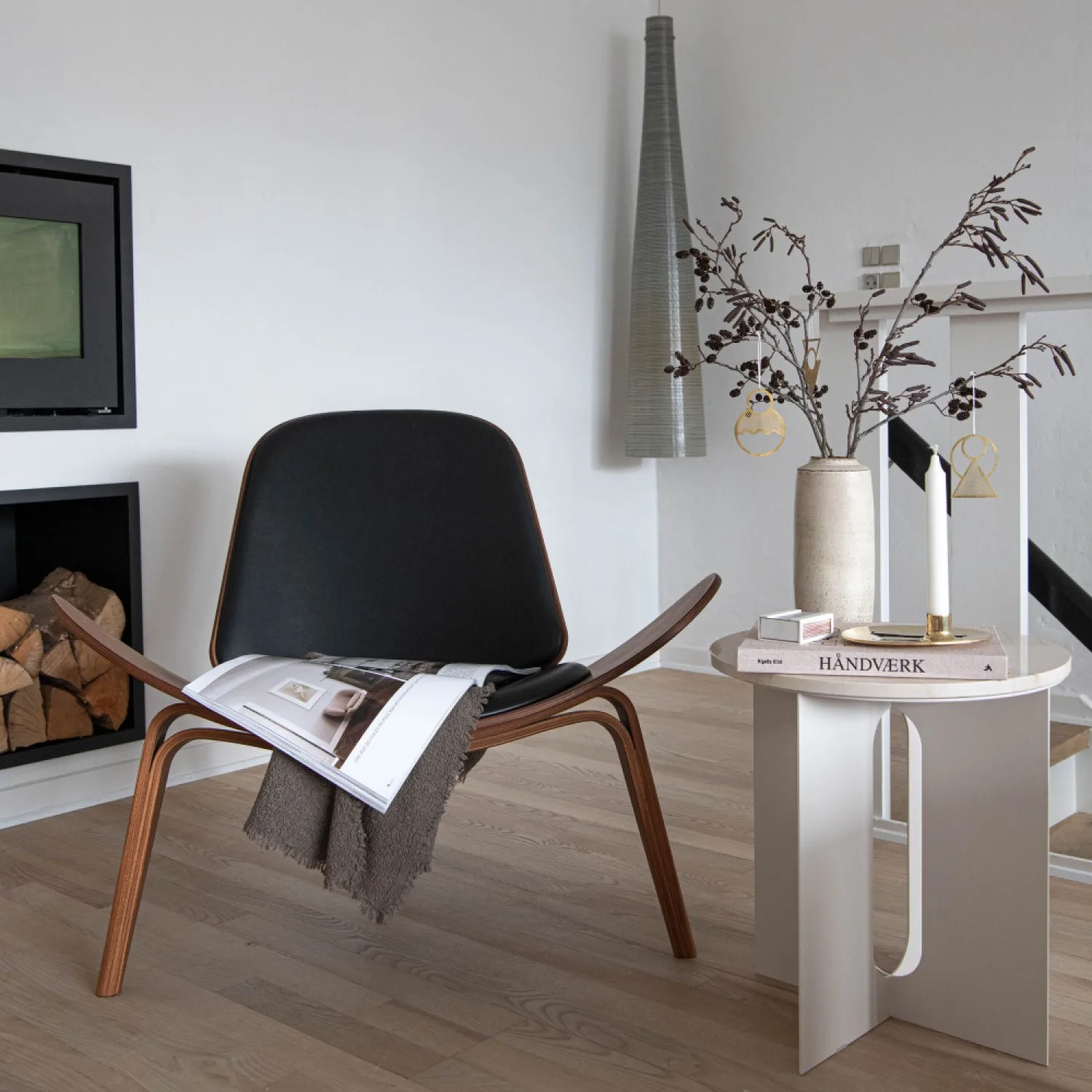 

Design Furniture Bentwood Chair Hands Wegner Replica Lounge Chair with PU Leather Seat Comfort Cushion Coffee Chair Office Chair