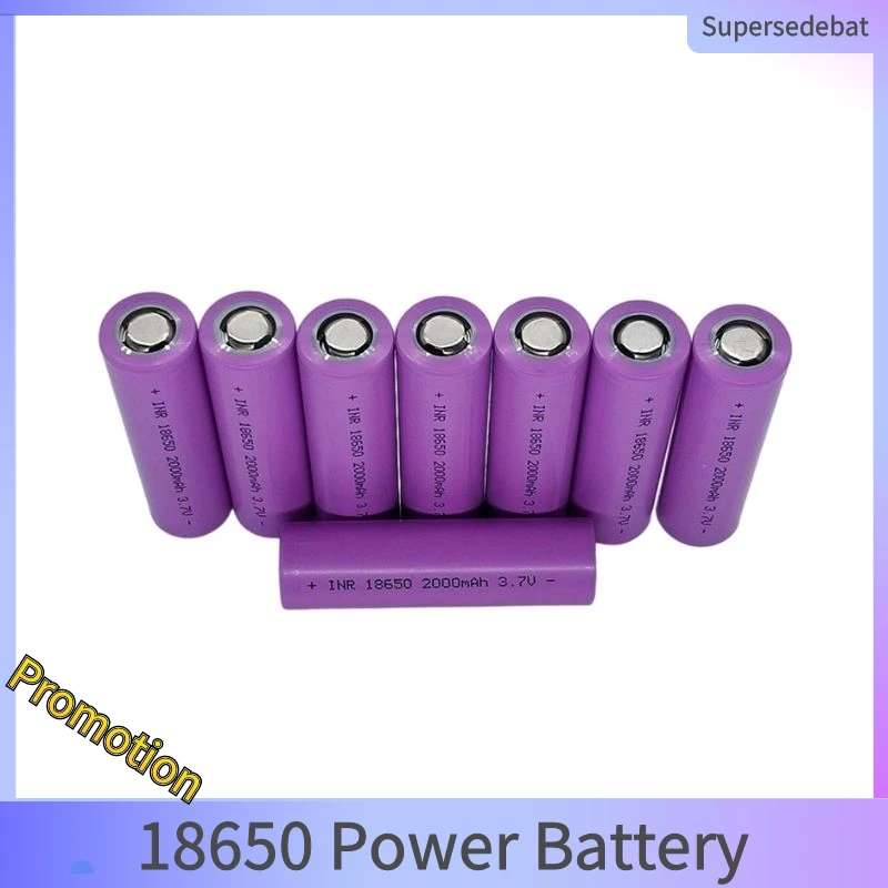 

1-10 Pcs INR 18650 2000mAh Battery 18650 3.7V Discharge 20A Dedicated Batteries 18650 Rechargeable Battery Pilhas Recarregaveis