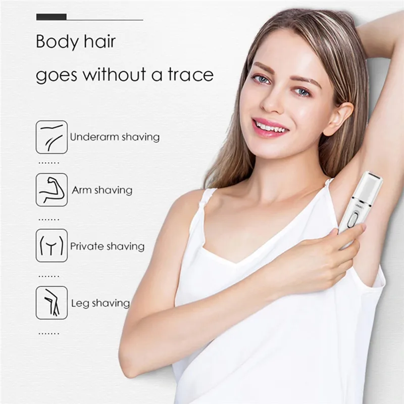 Kemei 5 In 1 Electric Epilator Lady's Painless Hair Shaver Portable Lady Eyebrow Body Nose Bikini Trimmer | Бытовая техника