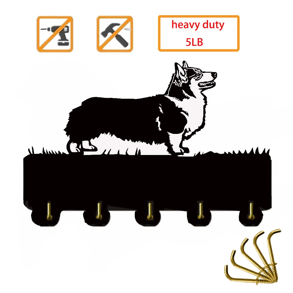 Настенные крючки Welsh Corgi сверхмощный настенный крючок 5 фунтов (макс.) настенные