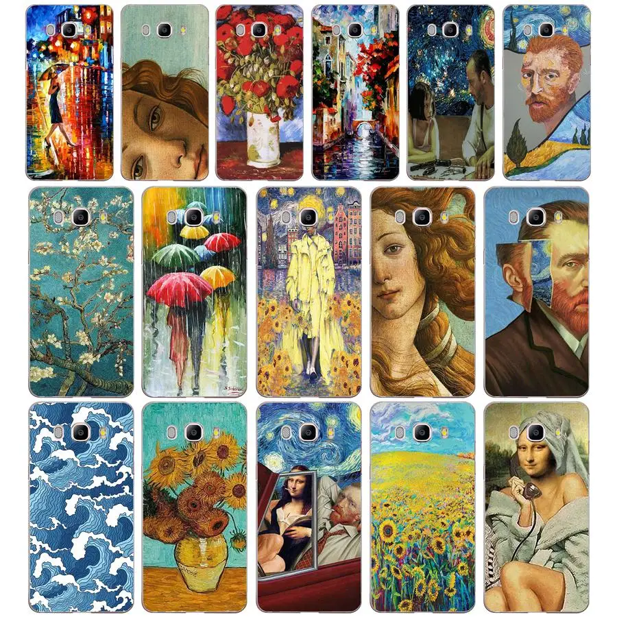 75AA Ван Гога арт подарок Мягкий Силиконовый ТПУ чехол для телефона Samsung Galaxy J3 J5 2016