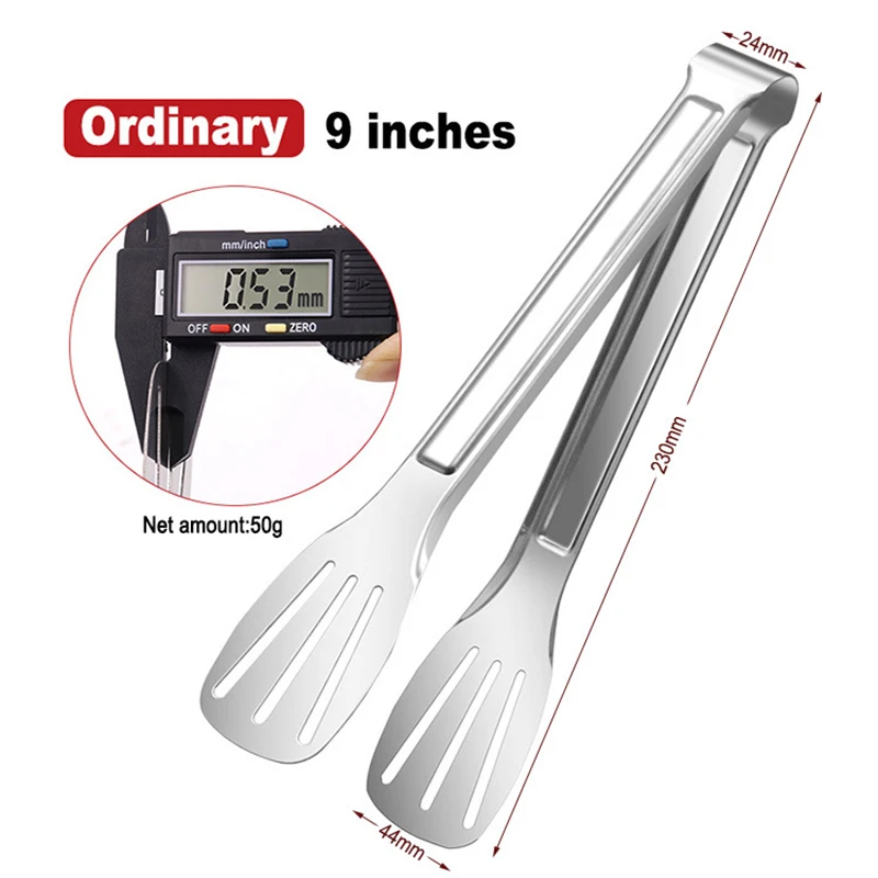

Stainless Steel Food Tongs Household Bread Tongs Buffet Food Tongs Barbecue Tongs Kitchen Tools