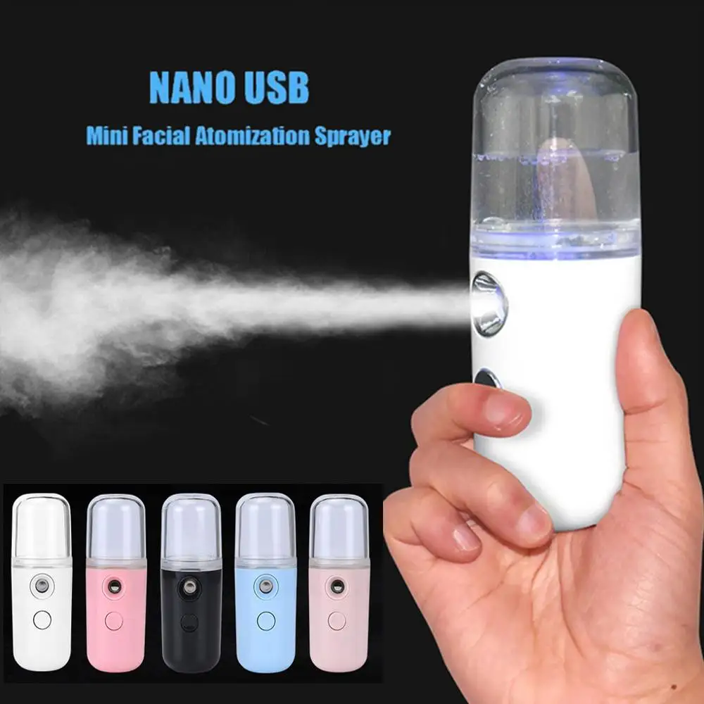 Portable Hydrating Sprayer Beauty Spray Apparatus Humidifier Rechargeable Nano Cold | Бытовая техника