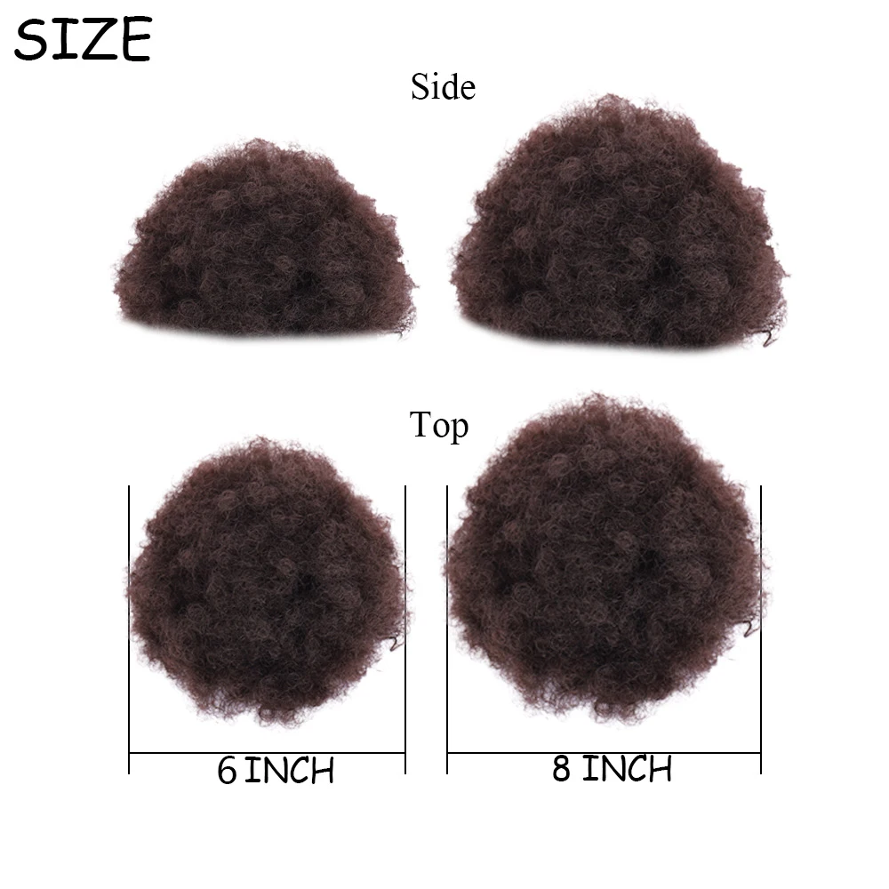 Волосы WEILAI в пучок шиньон аксессуары для волос афро пуховка мягкая жареная