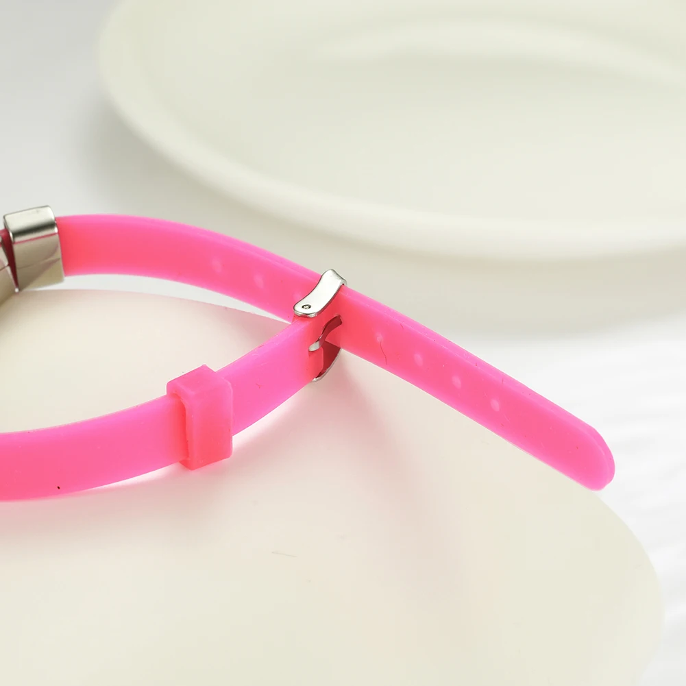 Браслет детский из нержавеющей стали регулируемый силикона имя номер телефона |