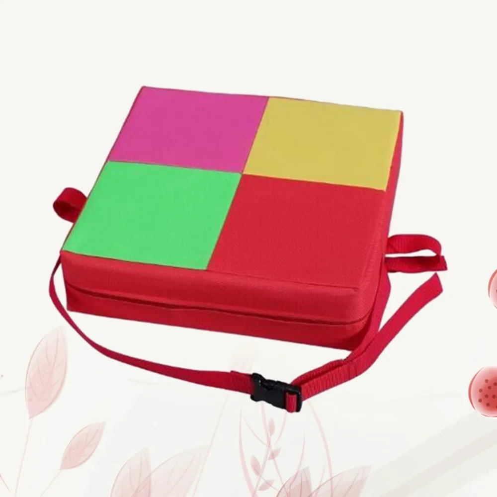 

Baby Dining Chair Booster Cushion Removable Kids Seat Pad Chair Heightening Cushion (Red)