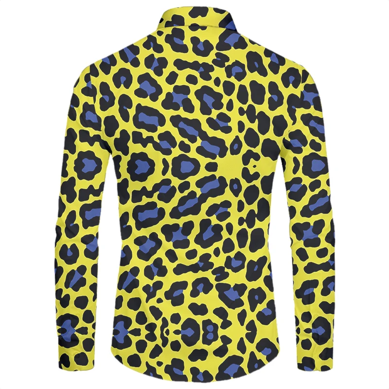 IFPD EU Size Long Sleeve Shirt Men/Women Hot 3D Printed Leopard Spot Funny Plus Size Tops Summer Casual Animal Shirts Drop Ship