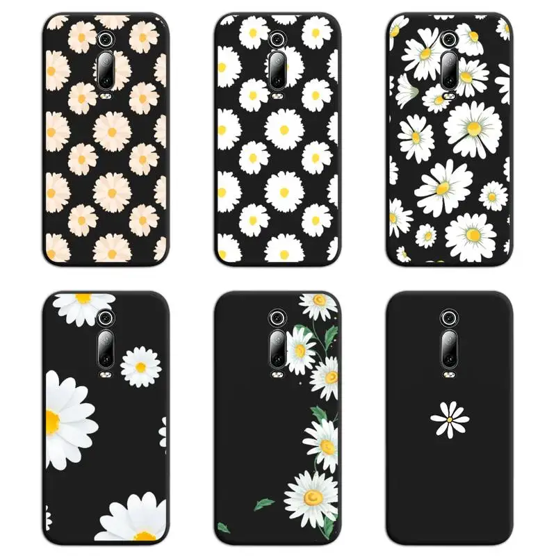 

Art Floral Daisy Phone Case For Redmi 9A 9 8A Note 11 10 9 8 8T Pro Max K20 K30 K40 Pro