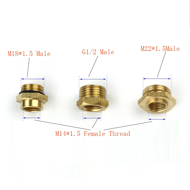 Распылитель сопла разъем M14 M18 M22 G1/2 &quotразъем труба с наружной резьбой резьбовой