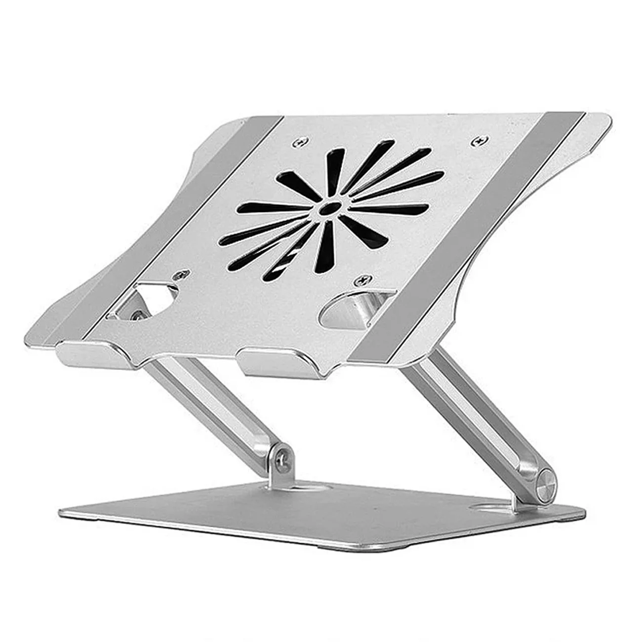 

Laptop Stand Adjustable Aluminum Alloy Foldable Non-slip Laptop Holder Compatible with 10-17.3 inch Laptop with Cooling Fan