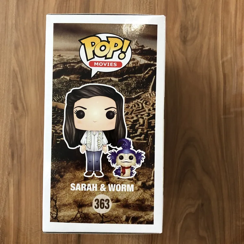 Funko pop официальные фильмы: лабиринт-Сары и червь Виниловая фигурка Коллекционная модель игрушки с оригинальной коробкой