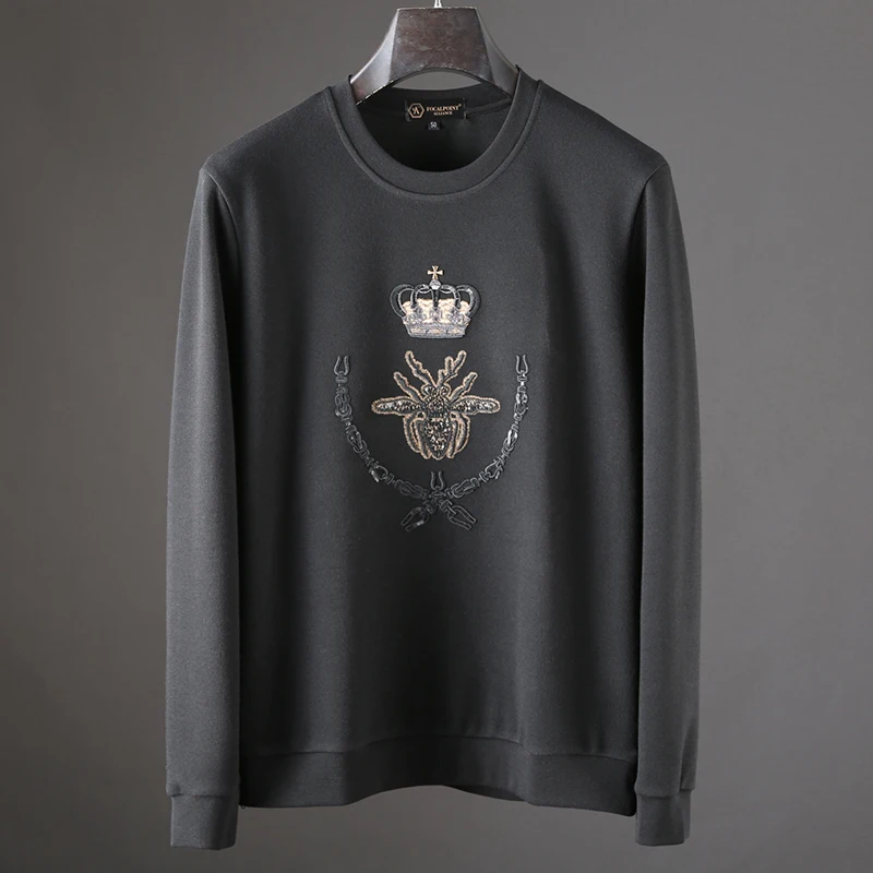 JSBD брендовые Длинные рукава худи с круглым вырезом для мужчин Корона