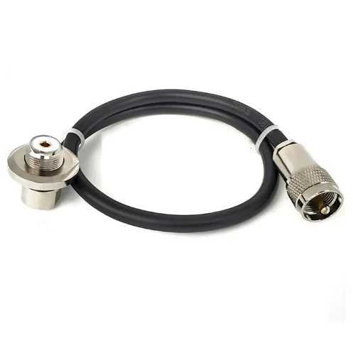 

UHF PL259 Male To UHF Female jack Clamp connector 5D-FB 50-5 Coaxial RF Adapter Jumper Cable 50ohm