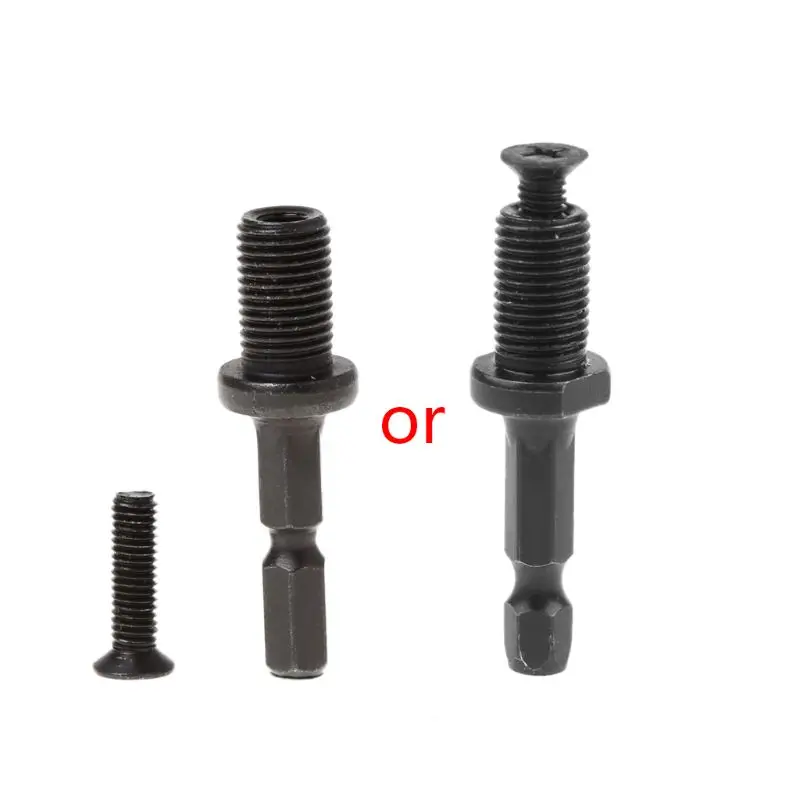 

1/4\" 6mm Hex Shank Keyless Drill Bit Chuck Adapter Converter Quick Change Tool