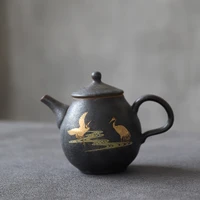 luwu ceramic teapot flying crane chinese kung fu tea pots 210ml