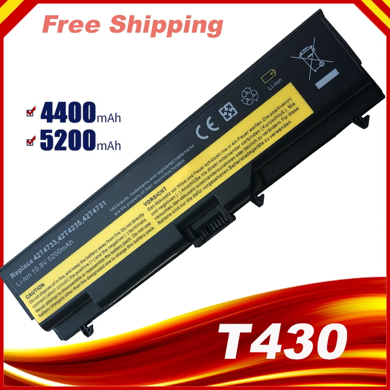 Аккумулятор для ноутбука Lenovo ThinkPad L430 L530 T430 T430I T530 T530I W530I W530 51J0499 42T4753 57Y4185 45N1000 45N1001 FRU