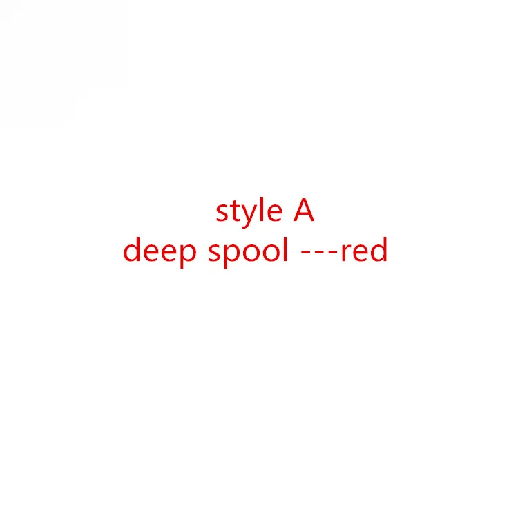 styleA deep red Катушка мелкая Глубокая линия чашка для миниатюрной приманки pmax3 B3 S3 ORRA2 REVO3S ORANGE3 - Цвет: styleA deep red