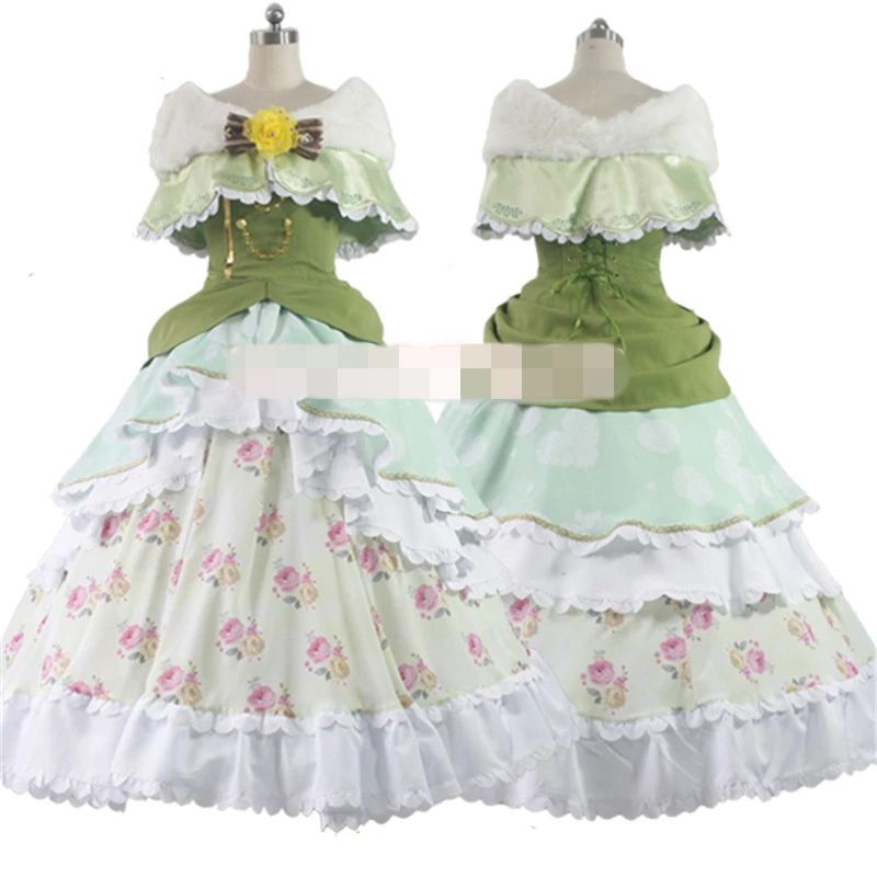 

Аниме Косплей Костюм Lovelive бальное платье Koizumi Hanayo танец Пробуждение великолепное формальное платье A