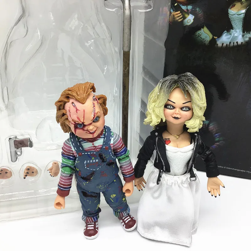 В наличии NECA невеста Чаки фигурка потрясающая Тиффани счастливая экшн из ПВХ