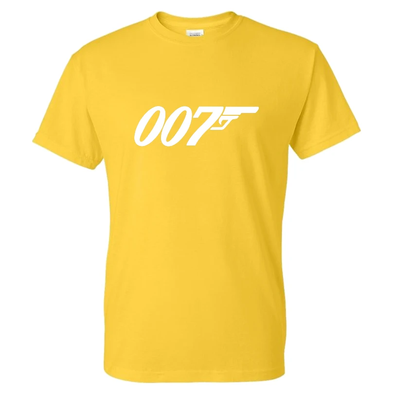 2021 New Vintage James Bond T-shirt 007 Retro Funny Sports Casual Men Women Tshirt Vintage Cotton Funny T shirt Top