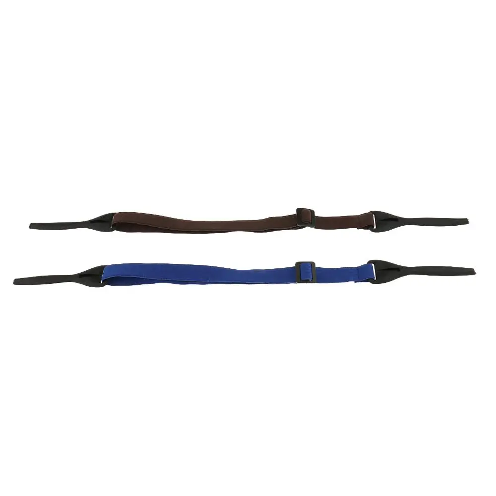 Blue Brown 2 шт спортивные очки солнцезащитные очки веревка ремень шнур на шею шнурок для очков цепь - Цвет: Blue Brown