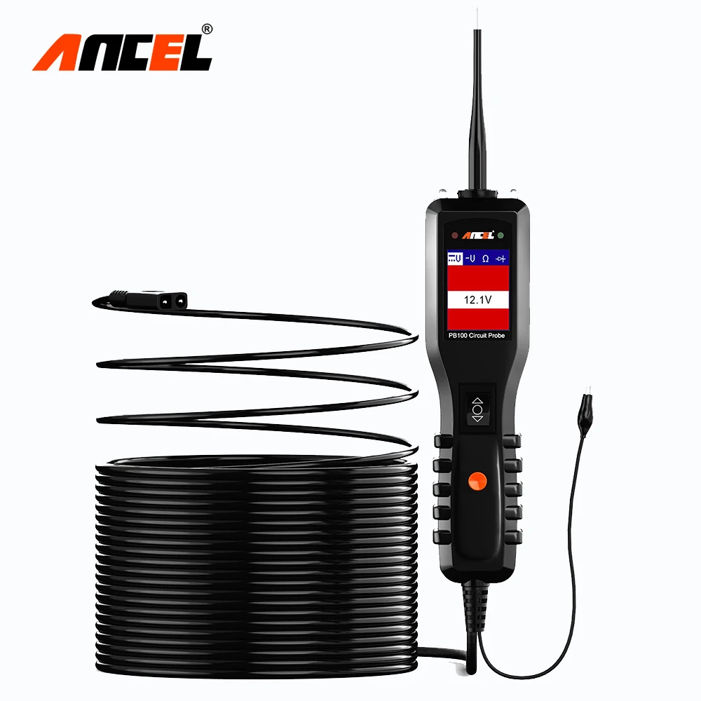 Ancel PB100 автомобиля Батарея Тестер диагностический инструмент 12V/24V Мощность цепь