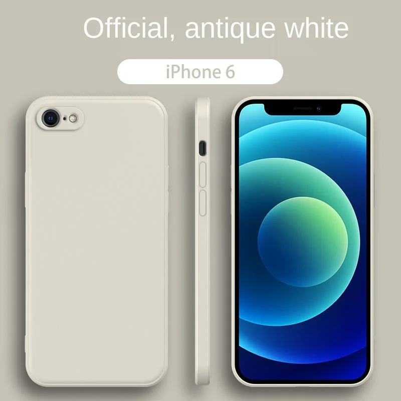 

Luxury Original Square Liquid Silicone Phone Case For iPhone 12 11 Pro Max 12 Mini X XR XS Max 6 6S 7 8 Plus SE2 Thin Soft Cover