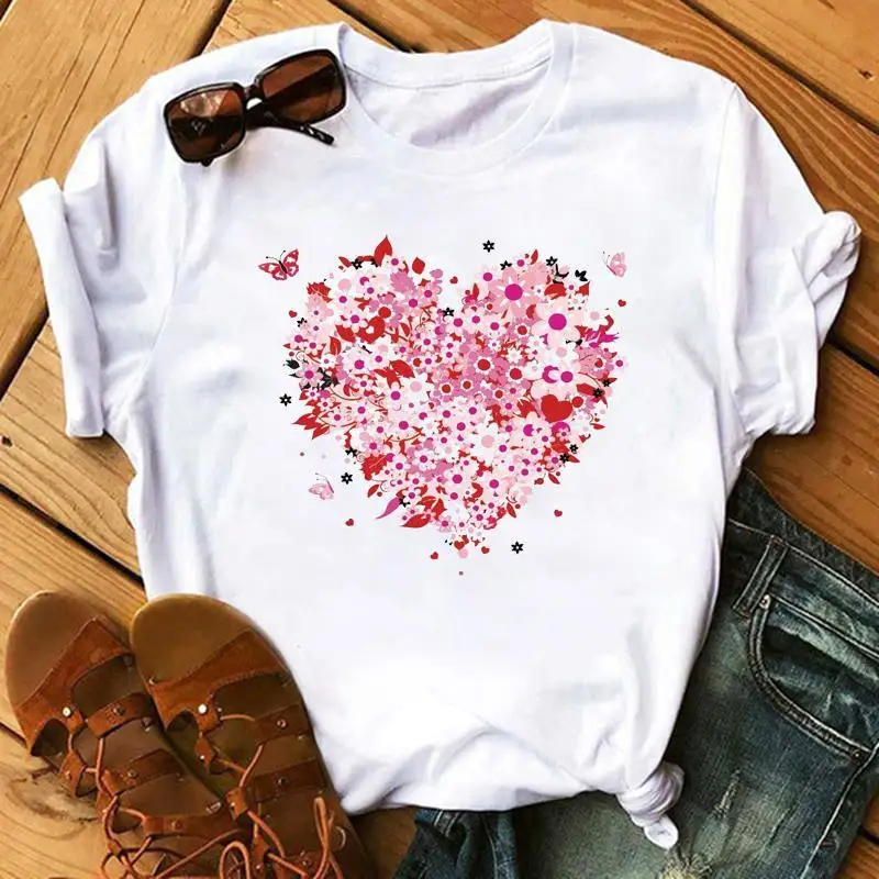 

T-shirt female 2021 summer new fashion temperament t-shirt female long sleeve printing versatile top female fashion