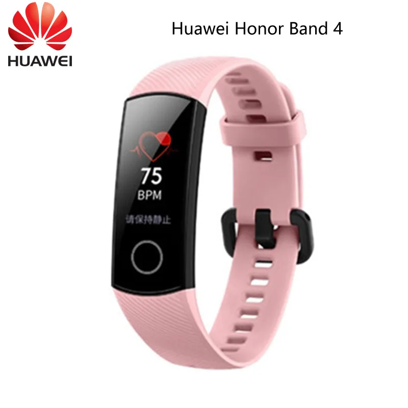 

Original Huawei Honor Band 4 Smart Band Amoled 0.95" Color Touch Screen 50M Swim Heart Rate Sleep Snap Monitor Smart Wristbands